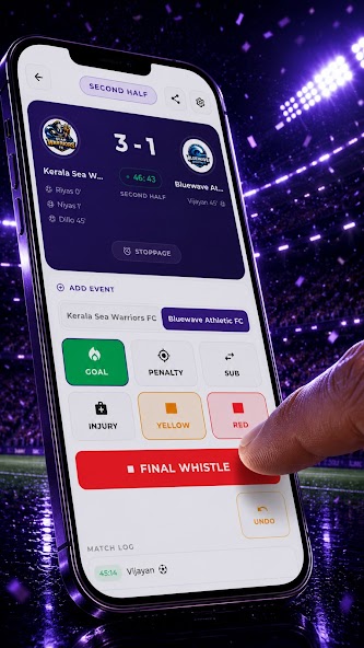 KickOffHub app screen