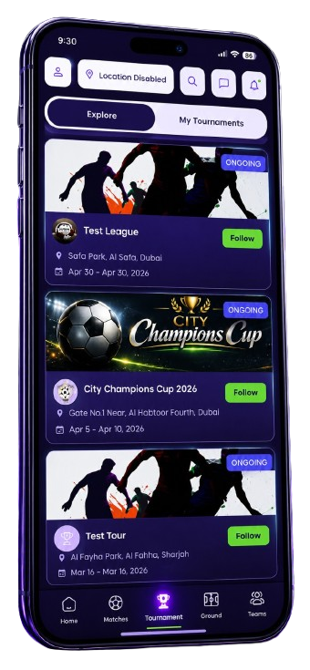 KickOffHub app screen